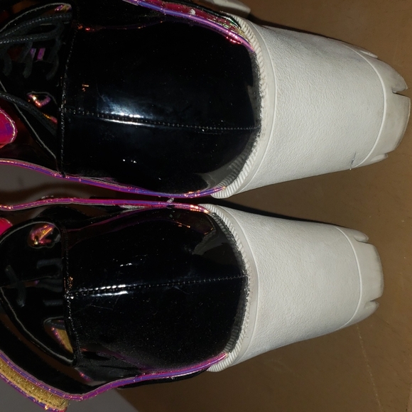 Privileged Shoes Platforms Captain Black Iridescent Size-10 - Picture 5 of 8